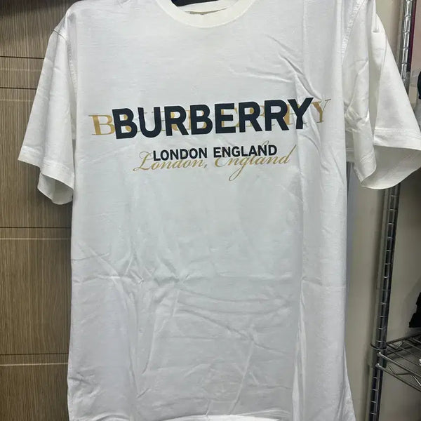 [BUNJANG] Burberry Oversized Double Logo Short Sleeve T-Shirt / [M] 버버리 오버사이즈 더블로고 반팔 티셔츠