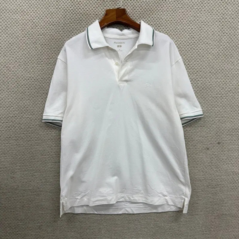 [BUNJANG] Uniqlo JW Anderson Short Sleeve Polo T-Shirt (Size M) / 유니클로 JW 앤더슨 반팔카라티 M H01750