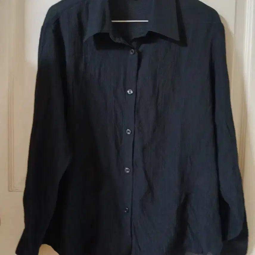 [BUNJANG] CORE Pleats Shirt Black / 코어  플리츠 셔츠 블랙