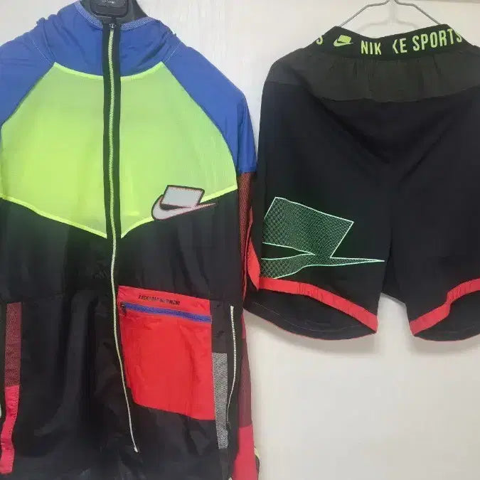 [BUNJANG] Nike Windbreaker Tracksuit Set / 나이키 바람막이 셋업