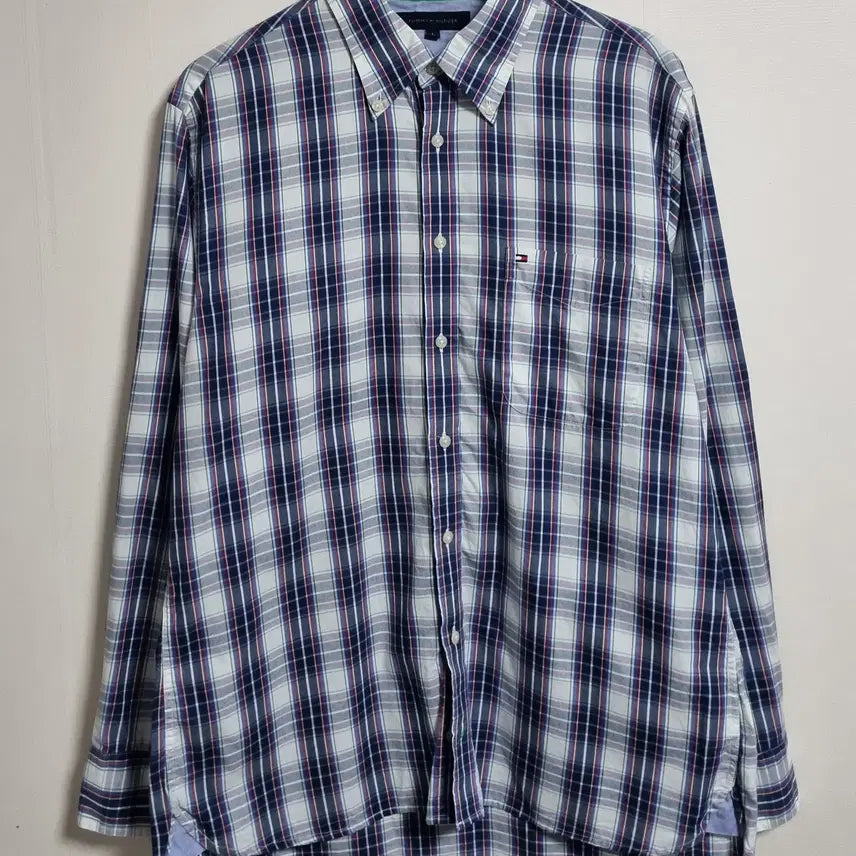 [BUNJANG] Tommy Hilfiger Multicolor Checkered Shirt / L ) 타미힐피거 멀티컬러 체크셔츠