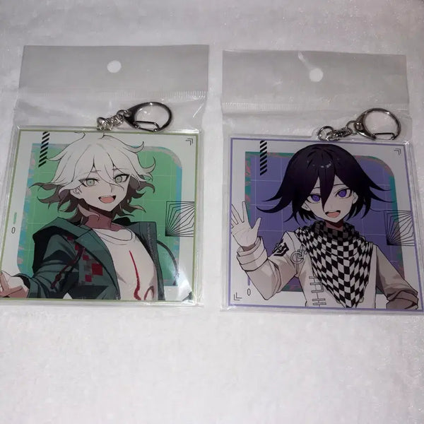 [BUNJANG] Danganronpa Nagito Komaeda & Omori Sakusa Collaboration Acrylic Keychain / 단간론파 코마에다 오마 사쿠샤 콜라보 아크릴 키링