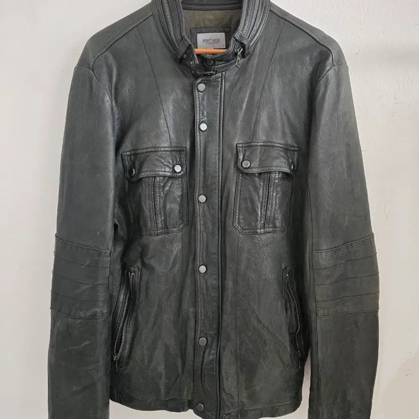 [BUNJANG] Series Leather Jacket / 시리즈 레더 자켓