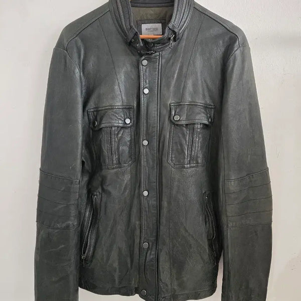[BUNJANG] Series Leather Jacket / 시리즈 레더 자켓