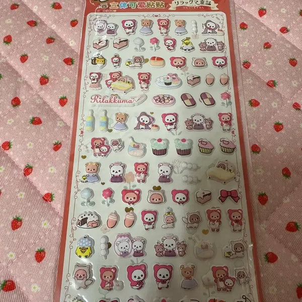 [BUNJANG] Rilakkuma Sticker (Red) / 리락쿠마 스티커(레드)