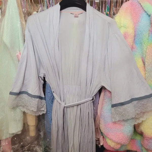 [BUNJANG] Imported Lace Pastel Blue Robe - Size S / 수입 레이스 파스텔블루 로브 S
