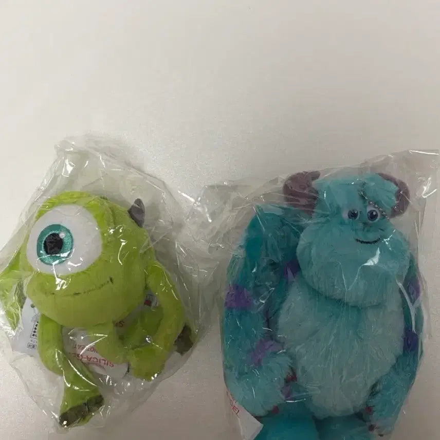 [BUNJANG] Disney Pixar Monsters, Inc. Sulley & Mike Wazowski Plush Set / 미개봉) 디즈니랜드 몬스터 주식회사 설리반 마이크 인형 세트 몬스터 대학교 설리