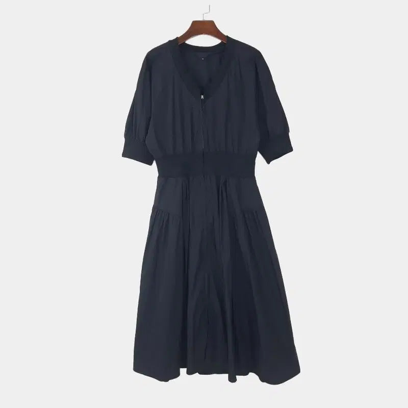 [BUNJANG] LUSSO V-Neck Zipper Dress / 제평 LUSSO 브이넥 지퍼원피스 10