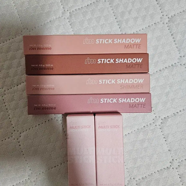 [BUNJANG] I'm Meme Multi Stick Eyeshadow 4 Types & Highlighter 2 Pieces Set / 아임미미 멀티스틱 아이섀도우4종 & 하이라이터 2개