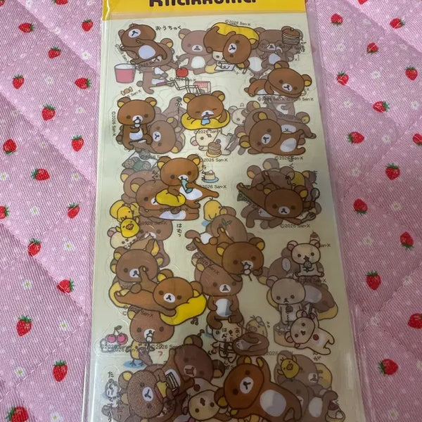 [BUNJANG] Rilakkuma Sticker Set (4 Types) / 리락쿠마 스티커(4종)