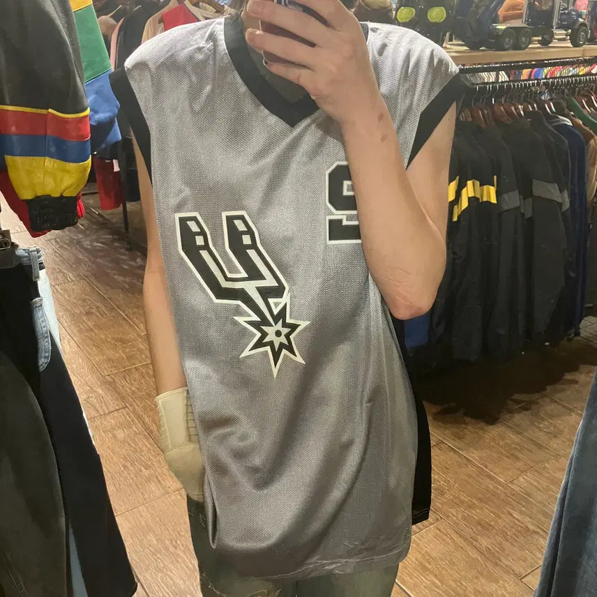 [BUNJANG] HI San Antonio Spurs NBA Sleeveless Jersey / [HI] NBA 샌안티오 스퍼스 유니폼 슬리브리스