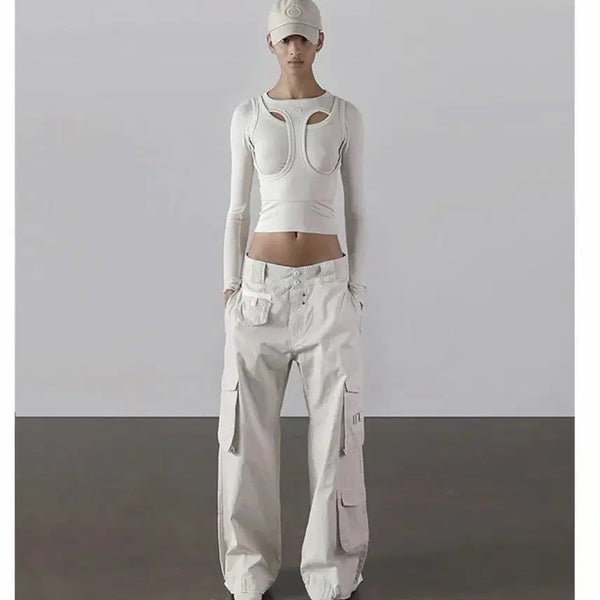 [BUNJANG] Badblood Alpha Cargo Trousers - Sand / 배드블러드 알파 카고 트라우저 - 샌드