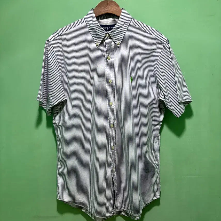 [BUNJANG] Polo Ralph Lauren Striped Short Sleeve Shirt / 폴로 랄프로렌 스트라이프 반팔셔츠 (ㅎ5852)