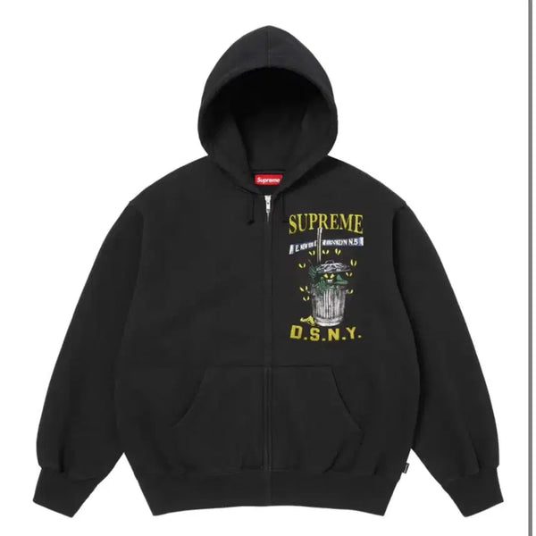 [BUNJANG] Supreme DSNY Hoodie Black S / 슈프림 D S N Y 후드 집업 블랙 S