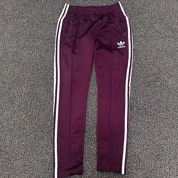 [BUNJANG] Adidas Firebird Logo SST Burgundy Track Pants / 아디다스 파이어버드 로고 SST 버건디 트레이닝복 운동복 추리닝 바지