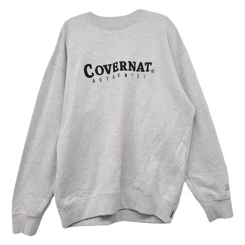 [BUNJANG] Covernat Printing Light Grey Sweatshirt M / 커버낫 프린팅 라이트 그레이 맨투맨 M