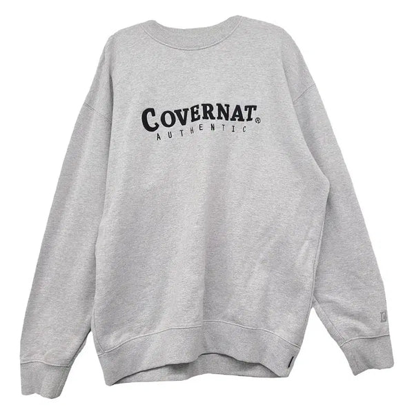 [BUNJANG] Covernat Printing Light Grey Sweatshirt M / 커버낫 프린팅 라이트 그레이 맨투맨 M