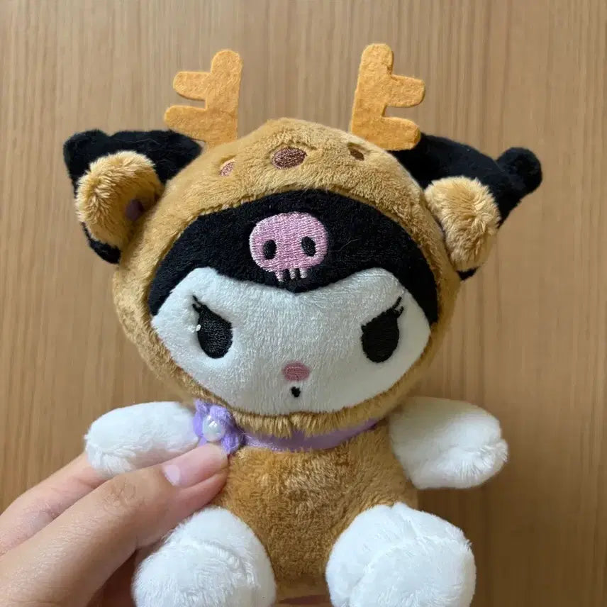 [BUNJANG] Sanrio Kuromi Deer Costume Keychain / 산리오 쿠로미 사슴 코스튬 키링