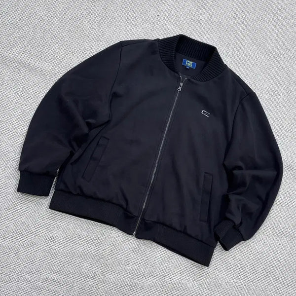 [BUNJANG] Cutter & Buck Men's Black Full-Zip Jacket / 110 커터앤벅 남성 블랙 집업 자켓 0723E