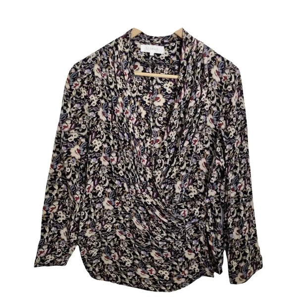 [BUNJANG] LOUFAS Vintage Floral Pattern Cotton Blouse / LOUFAS 빈티지 플라워 패턴 블라우스 [S] 코튼 100% 구제 꽃무늬
