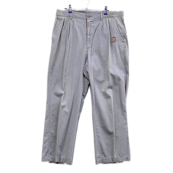 [BUNJANG] 2002 World Cup Men's Wide Fit Chino Pants 32 Grey / 2002월드컵 남성 아메카지 와이드핏 치노팬츠 32 그레이 올드스쿨 43028