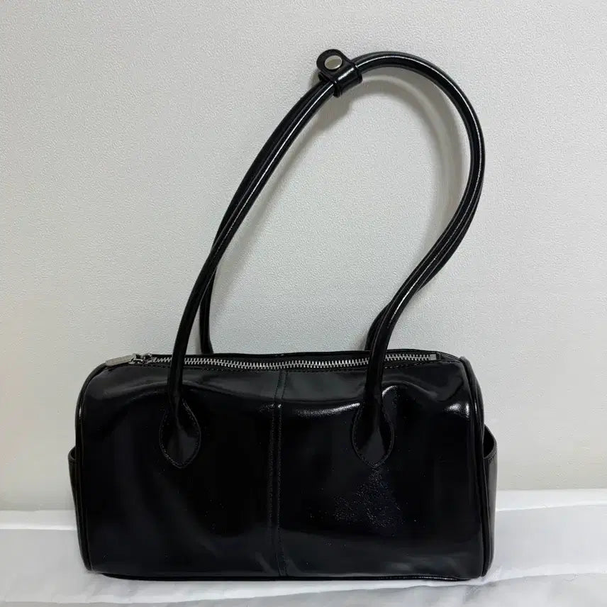 [BUNJANG] Squareline Shoulder Bag (Black) / 스퀘어라인 숄더백