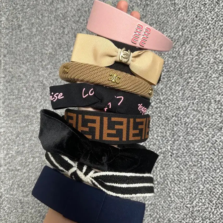 [BUNJANG] Assorted Headbands Bundle Set / 일괄) 각종 머리띠 헤어밴드