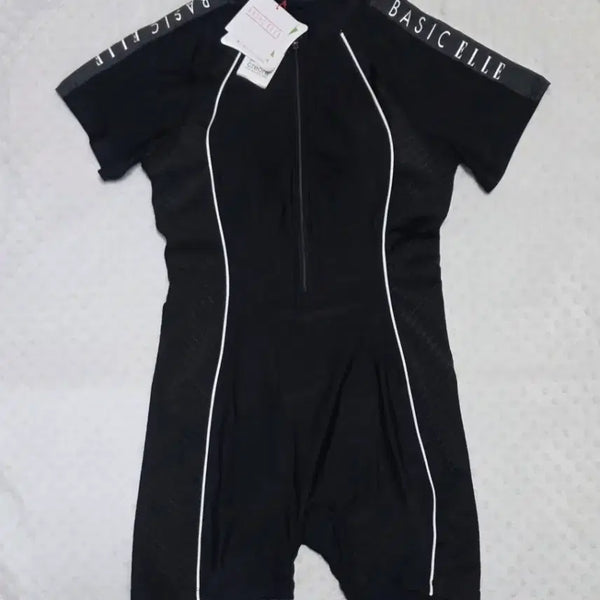 [BUNJANG] Elle Women's Rash Guard Swimsuit 2XL (Built-in Cups) / 여성 엘르 래쉬가드 수영복 2XL (캡내장) 55또는 55반 학생에 추천