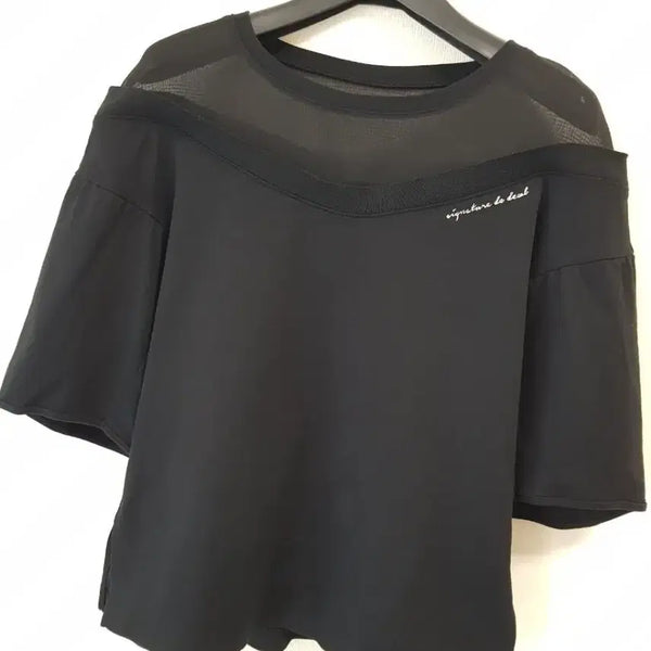[BUNJANG] DUEL Authentic Women's Round Neck T-Shirt / 듀엘 정품 여성 라운드티셔츠