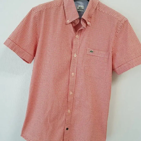 [BUNJANG] Lacoste Genuine Women's Check Shirt / 라코스테 정품 여성체크셔츠