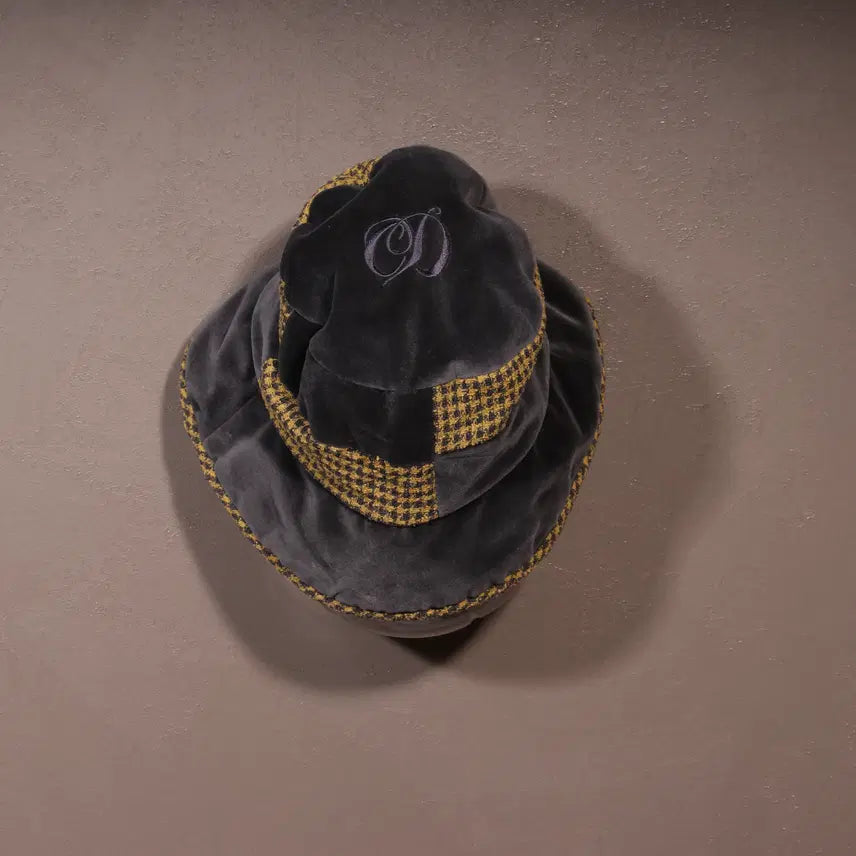 [BUNJANG] Dior Velvet Check Bucket Hat A856 / 디올 벨벳 체크 버킷햇 A856