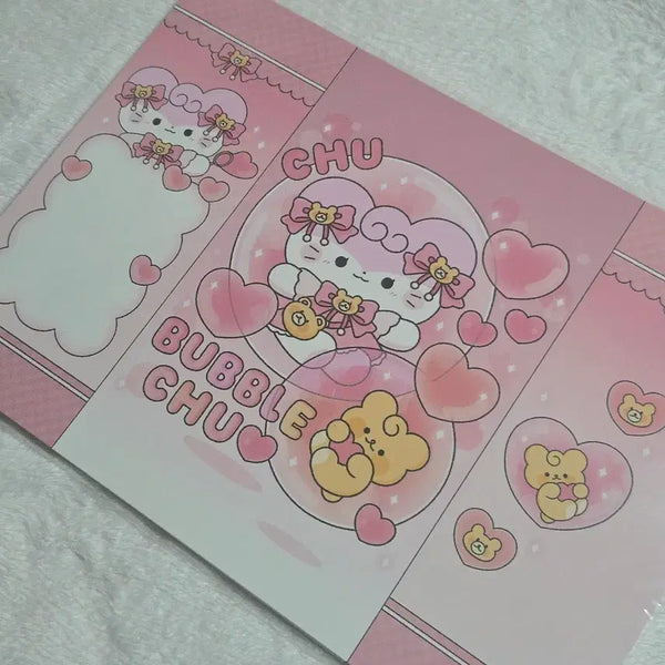 [BUNJANG] Raraccy Bubblechu Wrapping Paper Piano / 라라씨 버블츄 랩핑지 피아노님