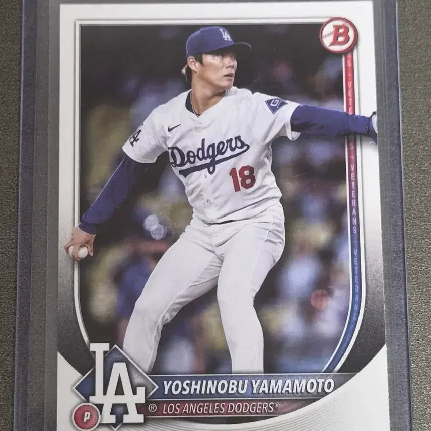 [BUNJANG] Yoshinobu Yamamoto Los Angeles Dodgers Baseball Card / 야마모토요시노부 다저스 야구 카드