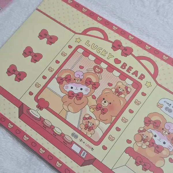 [BUNJANG] Lalassi Lucky Bear Wrapping Paper / 라라씨 럭키베어 랩핑지 피아노님