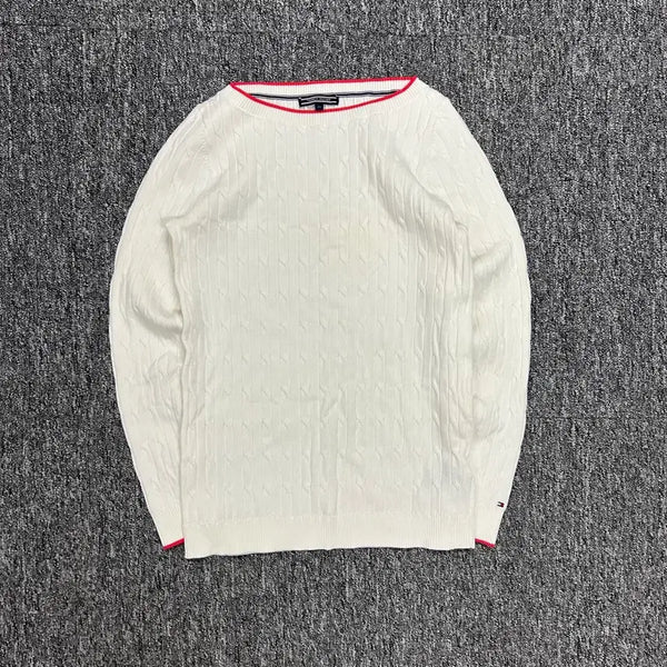 [BUNJANG] Tommy Hilfiger Wide Neck Knit M / 타미힐피거 와이드넥 니트 M