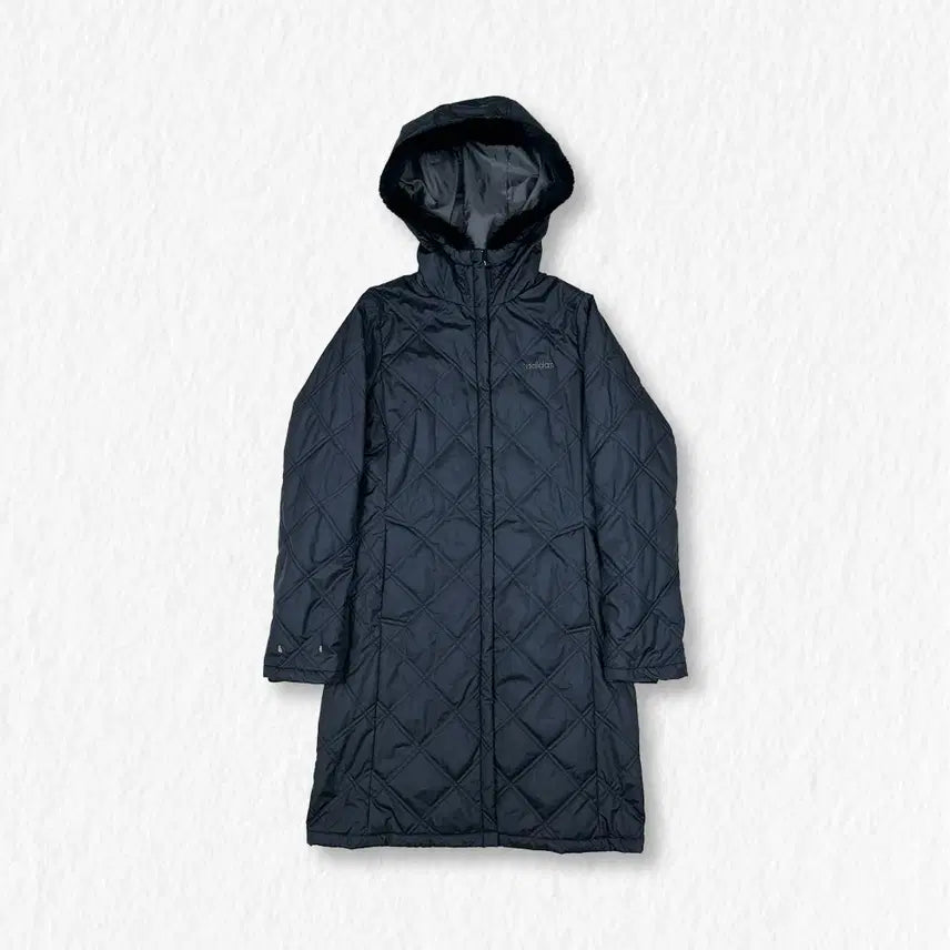 [BUNJANG] Adidas Quilting Long Jacket / 아디다스 퀼팅 롱 자켓
