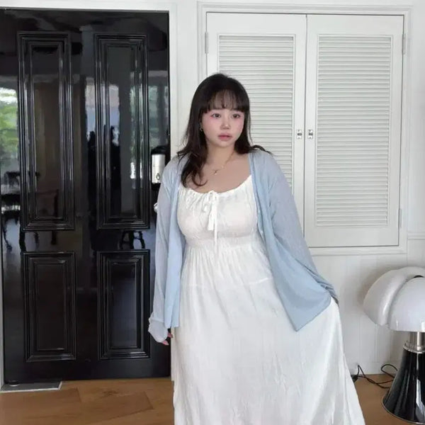 [BUNJANG] White Long Dress / 화이트 롱 원피스