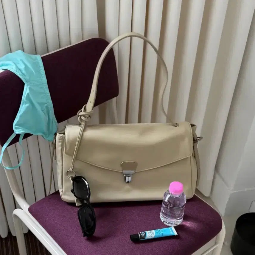 [BUNJANG] Find Kapoor Shoulder Bag Eta Bag 34 Nylon - Sand Beige / 새상품) 파인드카푸어 솔더백 , 에타백 34 나일론 - 샌드베이지