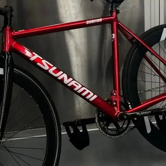 [BUNJANG] Tsunami Red Wine Bicycle Top Tube / 쓰나미 레드와인