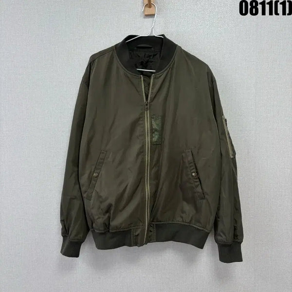 [BUNJANG] GU Khaki Bomber Jacket (L) / GU 항공점퍼 카키 L