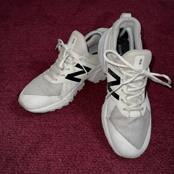 [BUNJANG] New Balance 574 Sport White Sneakers (260mm) / 260) 뉴발란스 574 스포츠 화이트 스니커즈