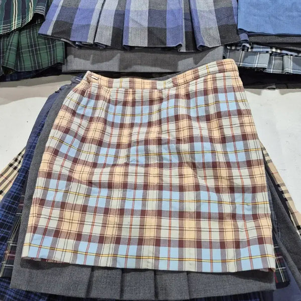 [BUNJANG] Used School Skirts (Size 77+) - 20 pcs - B Grade / 중고 교복치마 사이즈 77이상 20장. B급치마