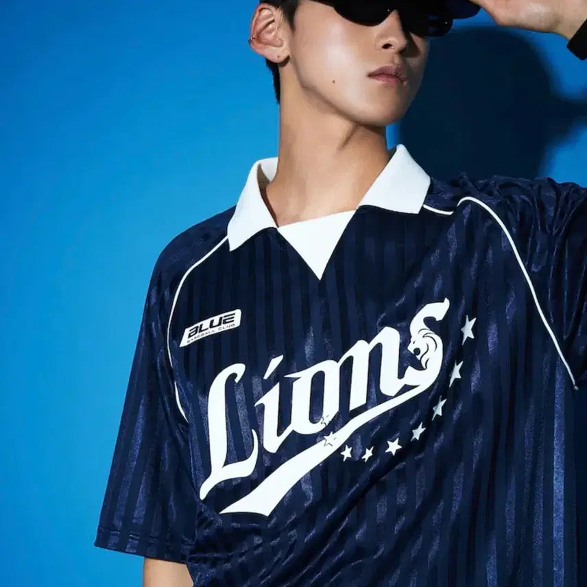 [BUNJANG] 8Seconds Samsung Sporty Collar Neck Navy S / 에잇세컨즈 삼성 스포티 칼라넥 네이비 S