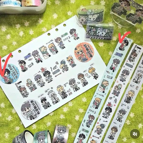 [BUNJANG] Magician Cat Shop 100% Humidity Kiss Cut Sticker Set / 마법사고양상점 - 습도100% 키스컷