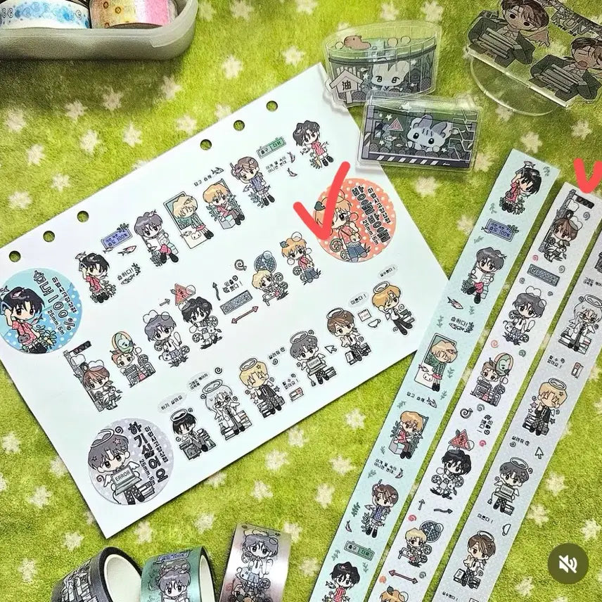 [BUNJANG] Magical Cat Shop Bell Bell Kiss Cut Sticker Set / 마법사고양상점 - 방울방울 키스컷