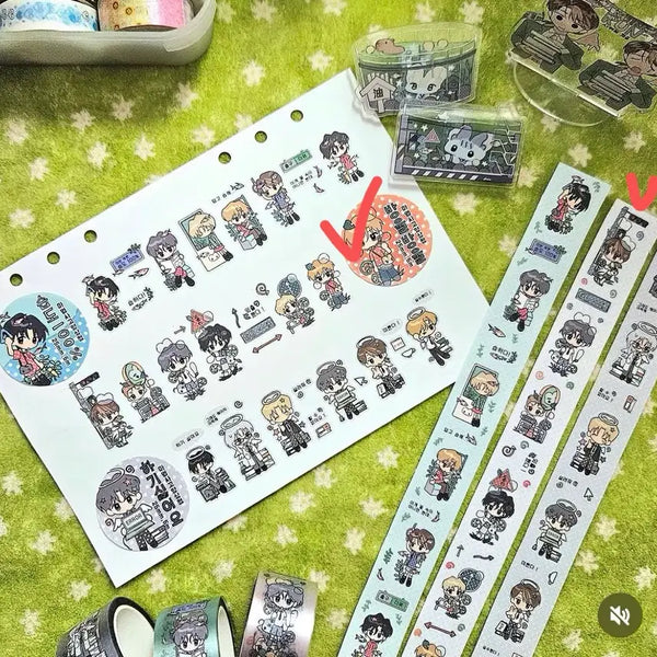 [BUNJANG] Magical Cat Shop Bell Bell Kiss Cut Sticker Set / 마법사고양상점 - 방울방울 키스컷