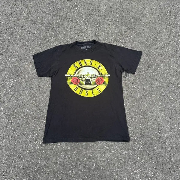 [BUNJANG] Guns N Roses Black Bullet Logo T-Shirt / [밴드티] Guns N Roses Black T-Shirt