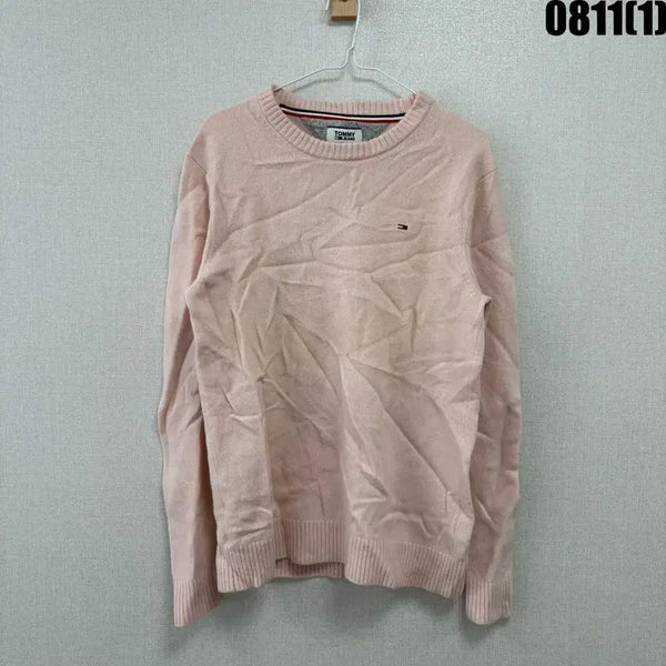 [BUNJANG] Tommy Jeans Knit Pink L / 타미진스 니트 핑크 L