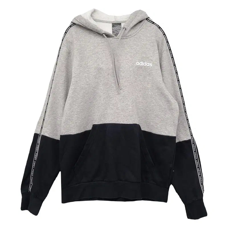 [BUNJANG] Adidas Light Grey Logo Hoodie XL / 아디다스 라이트 그레이 로고 후드티 XL