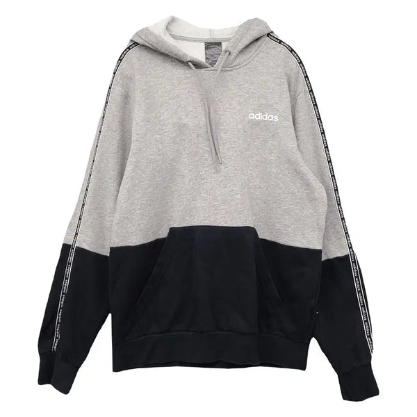 [BUNJANG] Adidas Light Grey Logo Hoodie XL / 아디다스 라이트 그레이 로고 후드티 XL